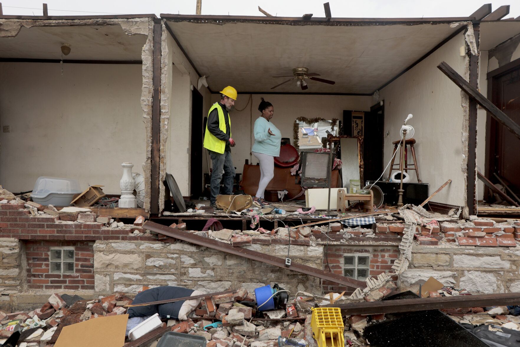 Residents continue to check on their homes in the Greater Ville
